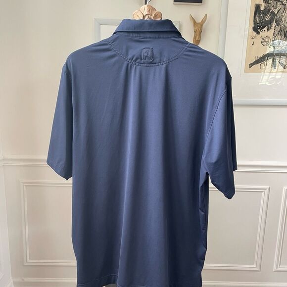 FootJoy Edgewood Country Club Dark Blue Polo Golf Shirt L - Picture 3 of 9